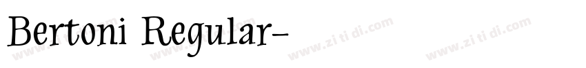 Bertoni Regular字体转换